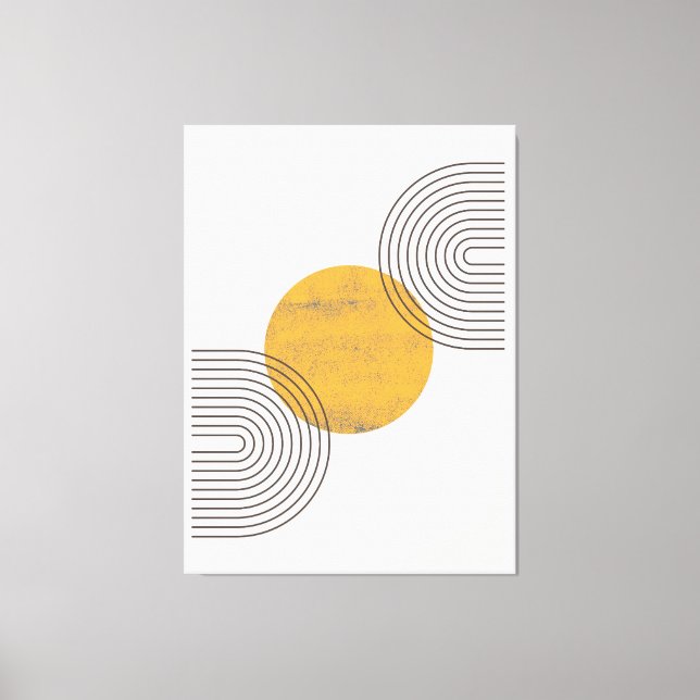 Boho-Abstrakte Wandkunst Leinwanddruck (Vorderseite)