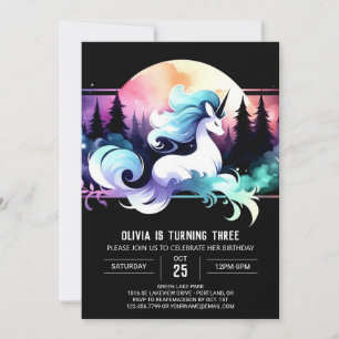 Boho Adorable Horse Birthday Einladung