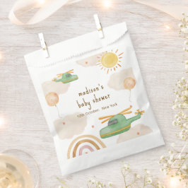 Boho Adventure Helicopter Airplane Baby Shower Geschenktütchen