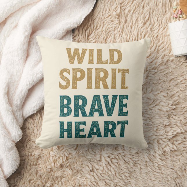 Boho Adventure Wild Spirit Brave Heart Kissen (Decke)