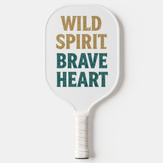 Boho Adventure Wild Spirit Brave Heart Pickleball Schläger