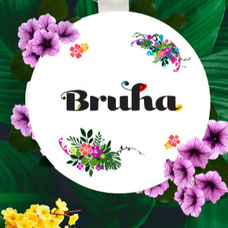 Boho-Aesthetic Filipino Bruha rund Schlüsselanhänger