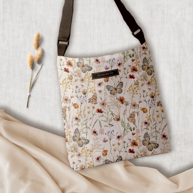 Boho All-Over-Print-Tasche, Schulterschluss-Tasche Tragetaschen Mit Langen Trägern (Von Creator hochgeladen)