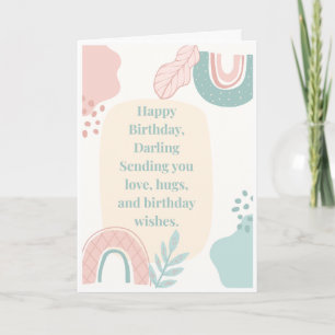 Boho Alles Gute zum Geburtstag Schatz Karte