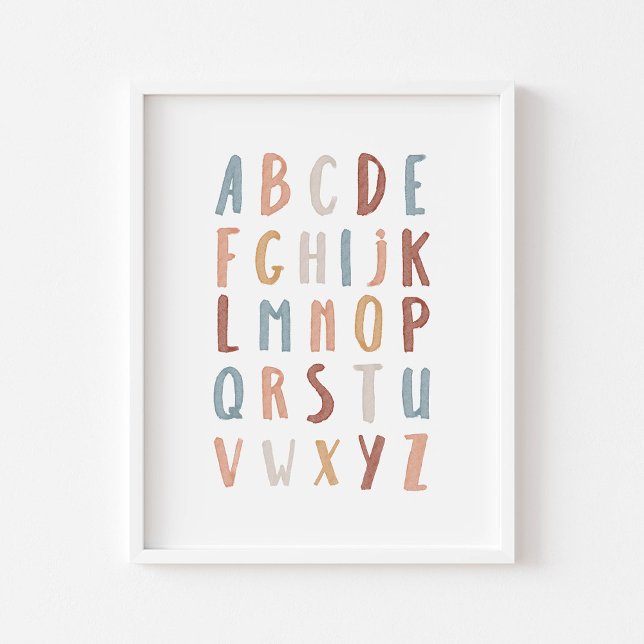 Boho Alphabet pädagogisches Poster (Von Creator hochgeladen)