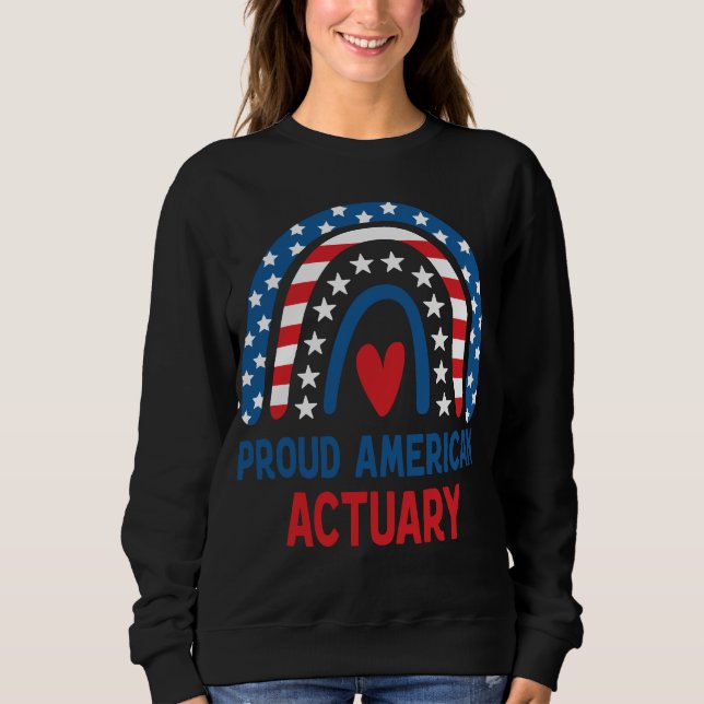 Boho American Rainbow All American Actuary Sweatshirt (Vorderseite)