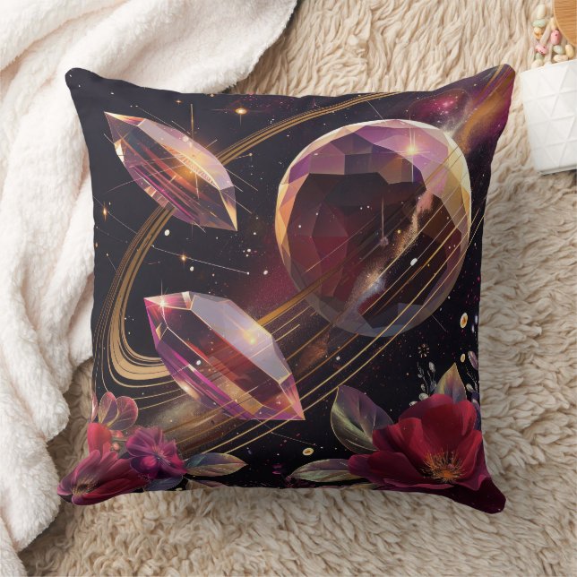 Boho Amethyst Himmelsmystikmuster Kissen (Decke)