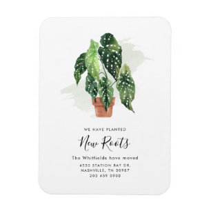 Boho Änderung der Adresse Moderne Ankündigung Magnet