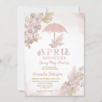 Boho April Duschen bringen May Pink Blume