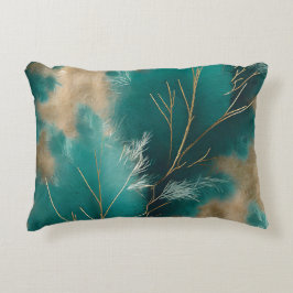 Boho Aquamarin Pillow - Abstrakte Wohngestaltung D Dekokissen