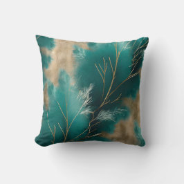 Boho Aquamarin Pillow - Abstrakte Wohngestaltung D Kissen