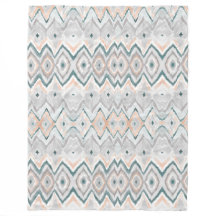 Boho aquamariner Pfirsichblasses graues