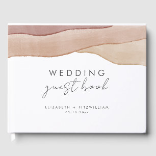 Boho-Aquarell-Abstrakt Hochzeit  Gästebuch