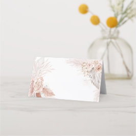 Boho Aquarell-Blume Platzkarte