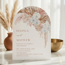 Boho-Aquarell-Blumen-Lässige Hochzeit