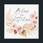 Boho Aquarell Floral Pampas Grass Küche Magnet<br><div class="desc">Boho Aquarell Floral Pampas Grass Kitekemagnet</div>