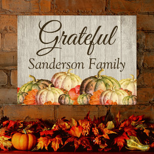 BOHO-Aquarell-Kürbis-Herbst-Thanksgiving-Party Poster