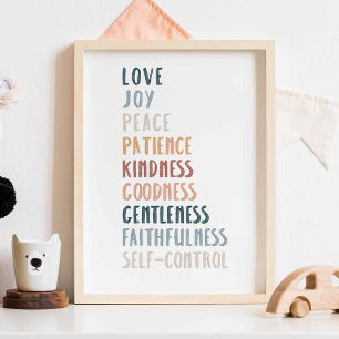 Boho Aquarellfrucht des Spirituosenposters Poster