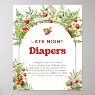 Boho Arch Berry Sweet Late Night Diapers Spielzeic Poster