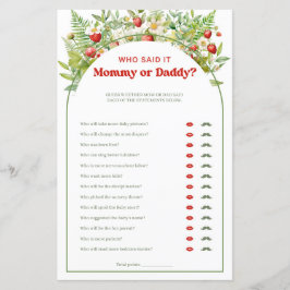 Boho Arch Berry Sweet Strawberry Mommy oder Daddy