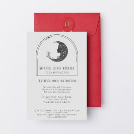 Boho Arch Celestial Crescent Moon Yoga Instructor Flyer
