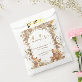 Boho Arch Fall Woodland Animals Baby Dusche Geschenktütchen