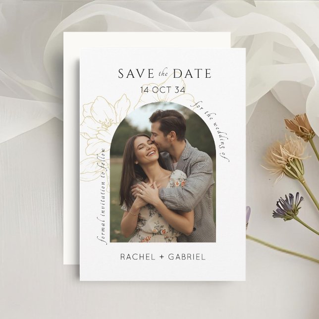Boho Arch floral Wedding Save the Date (Von Creator hochgeladen)