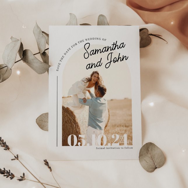 Boho Arch Foto Save The Date (Von Creator hochgeladen)