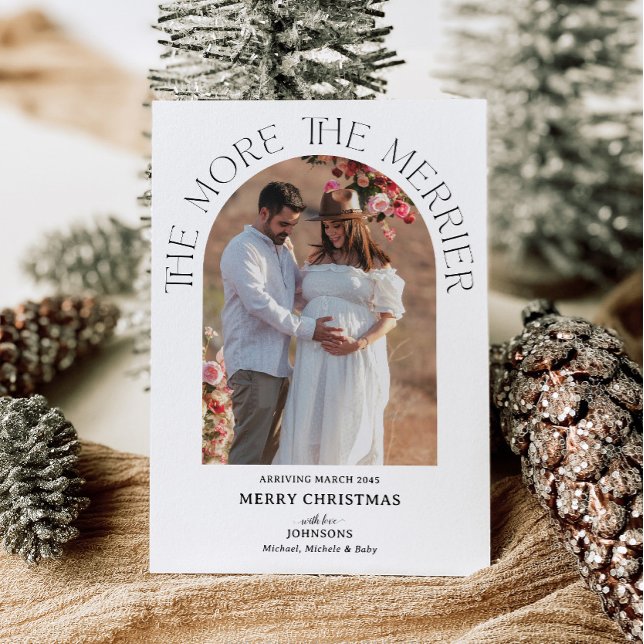 Boho Arch more The Merrier Pregnancy Ankündigung (Von Creator hochgeladen)