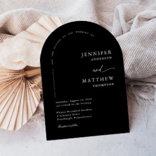 Boho Arch Simple Wedding Einladung