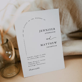 Boho Arch Simple Wedding Einladung