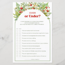 Boho Arch Sweet Strawberry über oder unter Babyspi