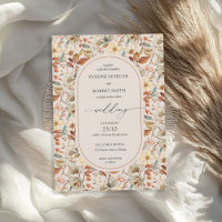 Boho Arch Terracotta Elfenbeinrost Fall Wildblumen