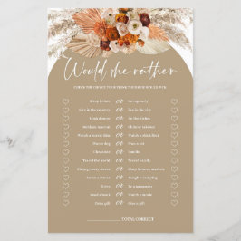 Boho arch terracotta pampas Wäre sie lieber spiele