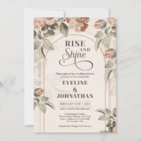 Boho arch Vintage Terracotta Rose Rund um Shine