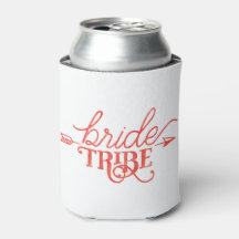 Boho Arrow Bride Stamm Can Cooler