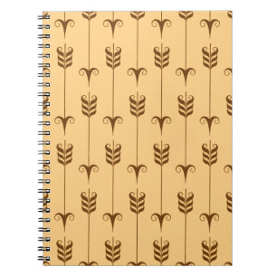 Boho Arrow Muster in Tan und Brown Notizblock
