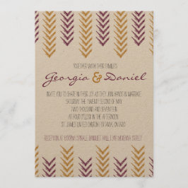 Boho Arrowhead Wedding Einladung
