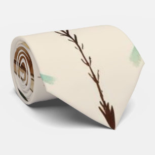 Boho Arrows Aquamarin Brown Neck Tie Krawatte