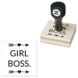 Boho Arrows Girl Boss Gummistempel