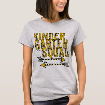 Boho Arrows Kindergarte Squad Personalisierter T -