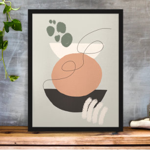 Boho Art Minimalismus Ästhetische Illustration Kun Poster