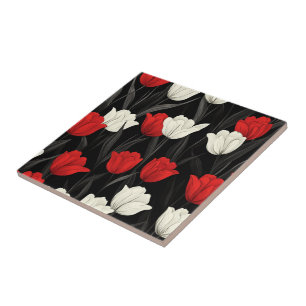 Boho Art Tulip Keramik Fliesen für den Innenbereic