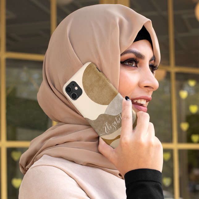 Boho Ästhetische Bergwelt Moderne Kunst Case-Mate iPhone Hülle (Von Creator hochgeladen)