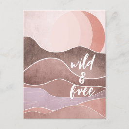 Boho ästhetische Collage Post Card 031 Postkarte