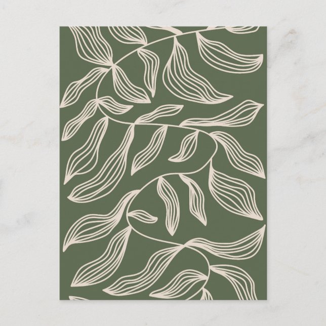 Boho ästhetische Collage Post Card 032 Postkarte (Vorderseite)