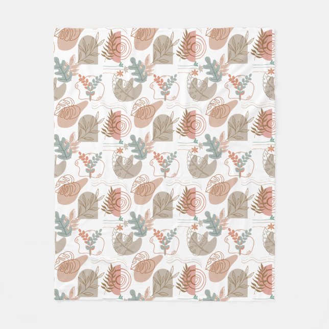 BOHO Ästhetisches Muster A11 Fleecedecke (Vorderseite)