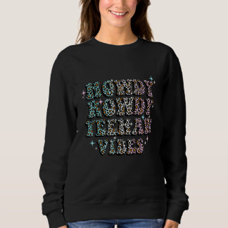 Boho Ästhetitic Southern Cowgirl Leopard Country M Sweatshirt