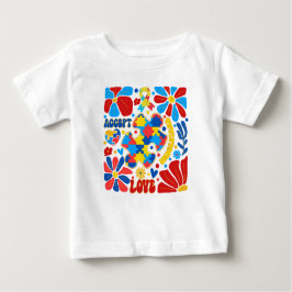 Boho Autismus Bewusstsein Baby T-shirt