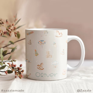 Boho Autumn Babydusche Personalisiert Jumbo-Tasse